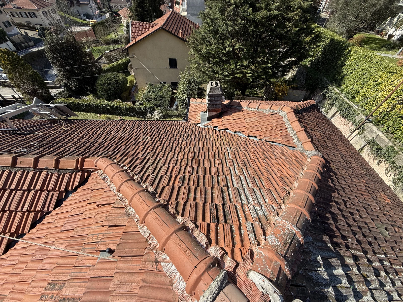 Copertura esistente prima del rifacimento a San Mauro Torinese